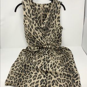 Leopard silk dress